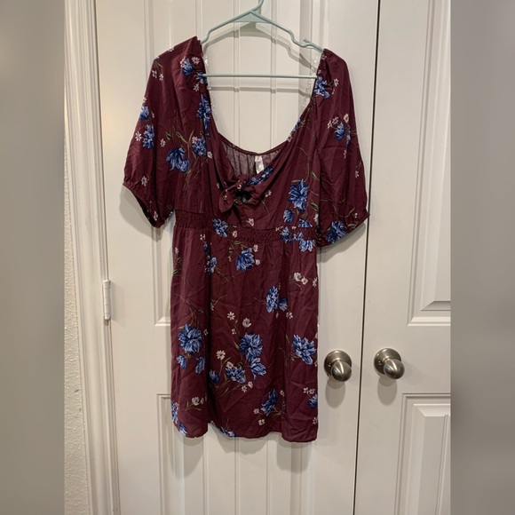 Xhilaration Maroon Dress - Picture 2 of 3